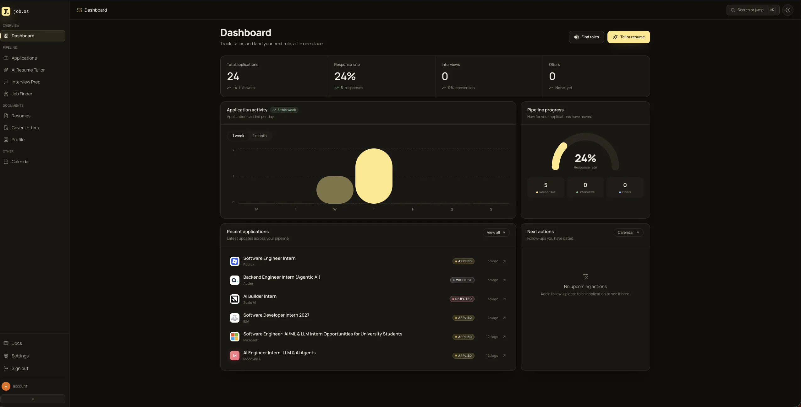job.os screenshot